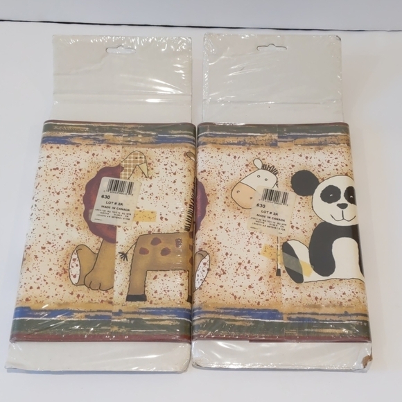 2/$20 JOLLY jumper zoo jungle animal wallpaper border - Picture 2 of 8